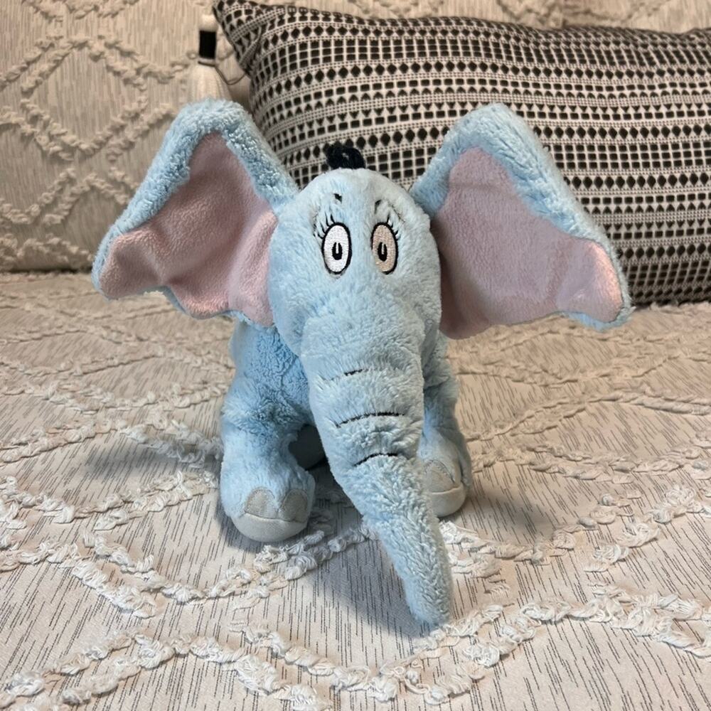 Kohl's Cares Dr Seuss Horton Hears A Who Blue Elephant Plush Stuffed Animal 2012